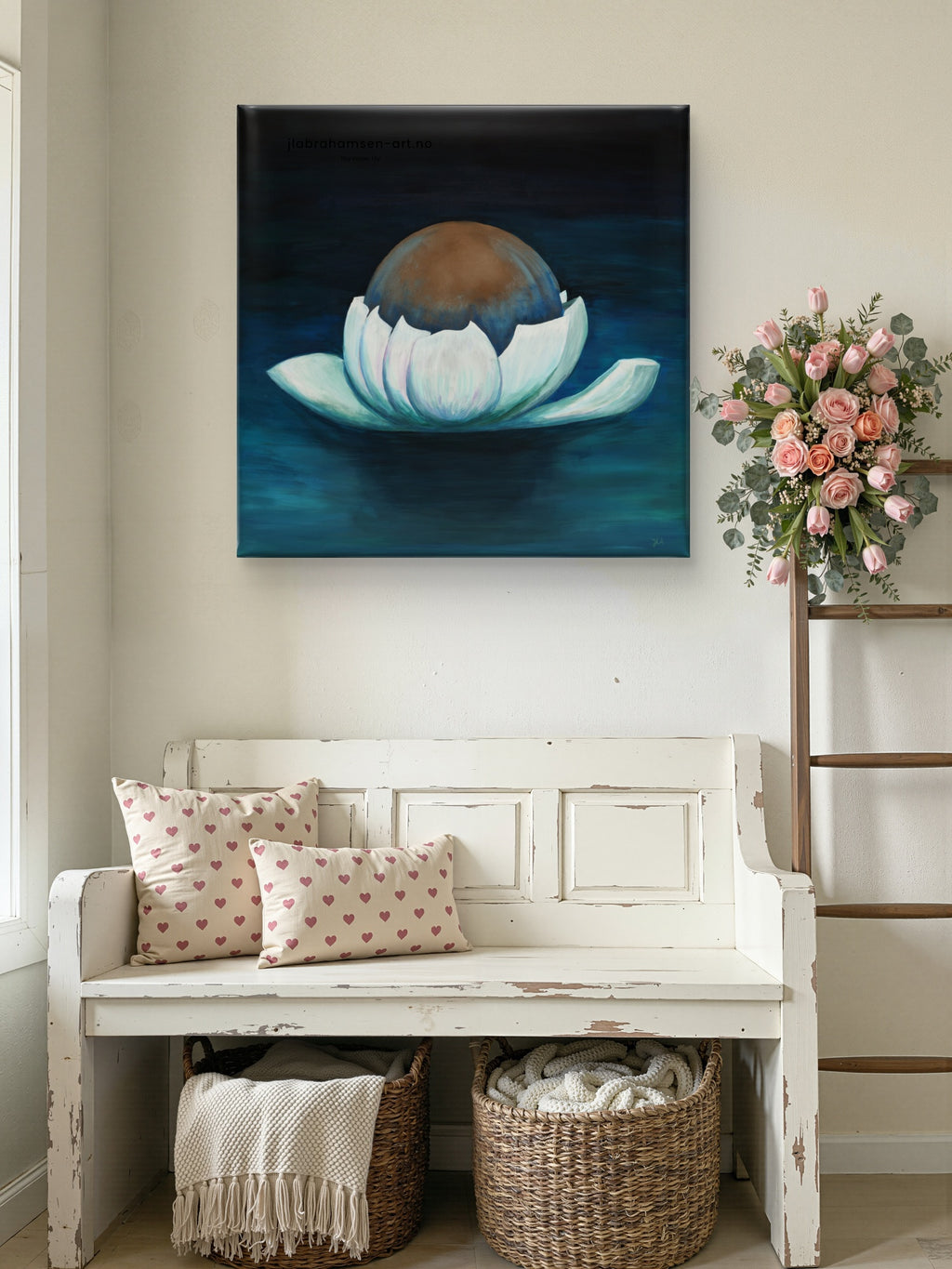 The water lily. 90x90 cm