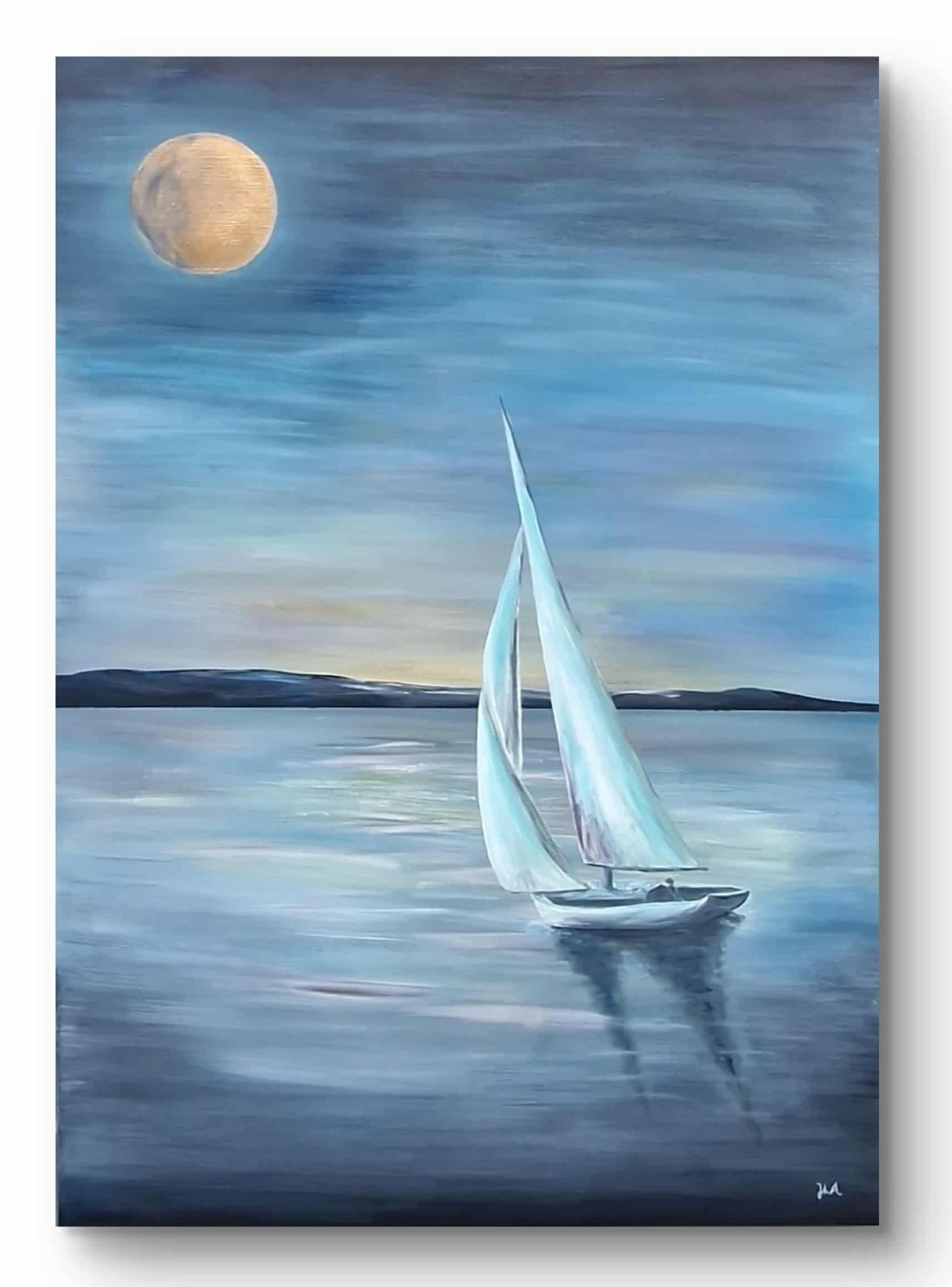 Summer night, signert print. 70x100 cm