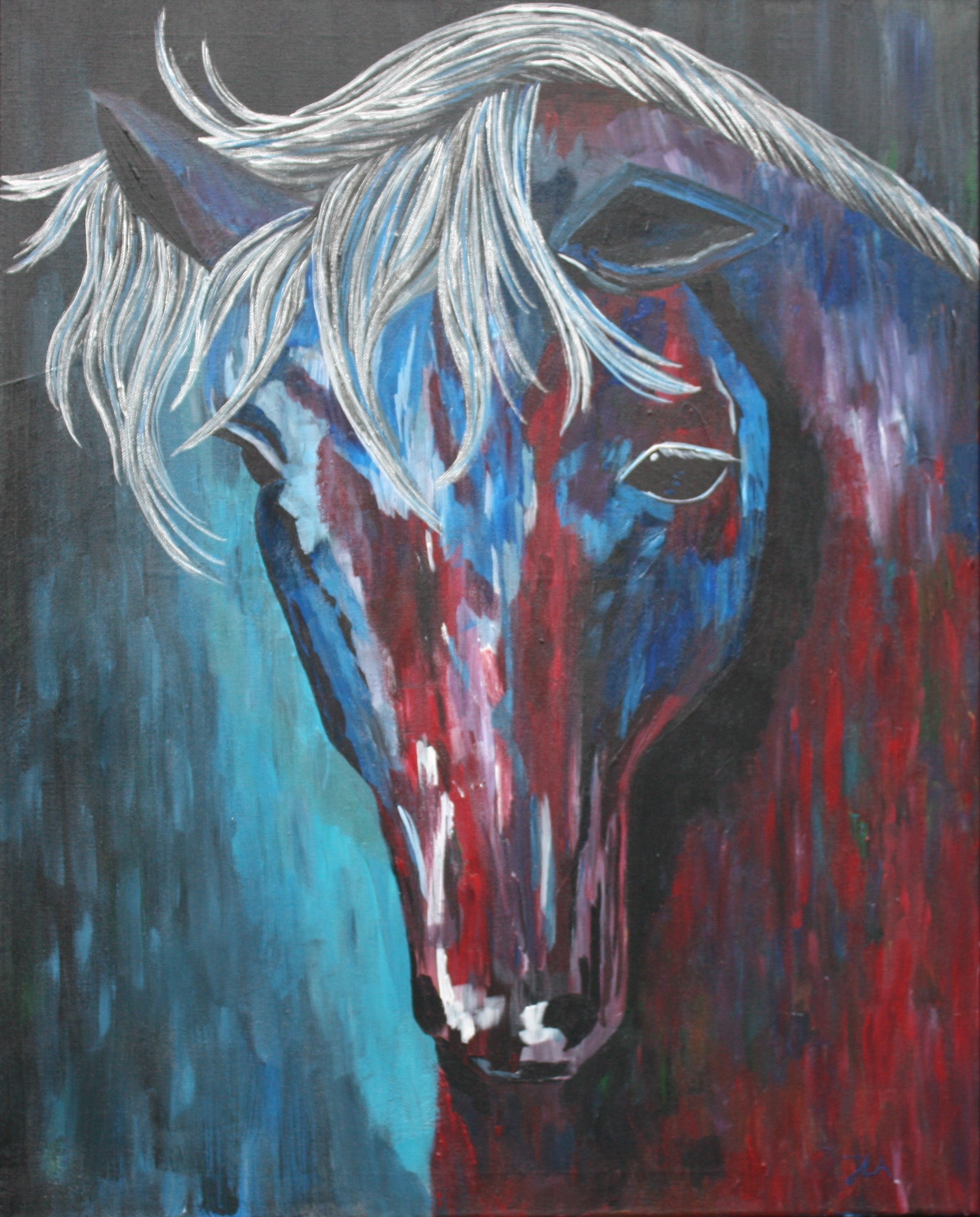 I am listening, signert print. 50x70 cm